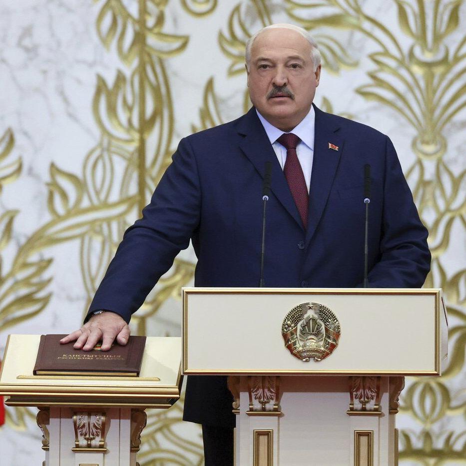Authoritarian leader of Belarus is sworn for a 7th term and tells his critics 'you have no future'